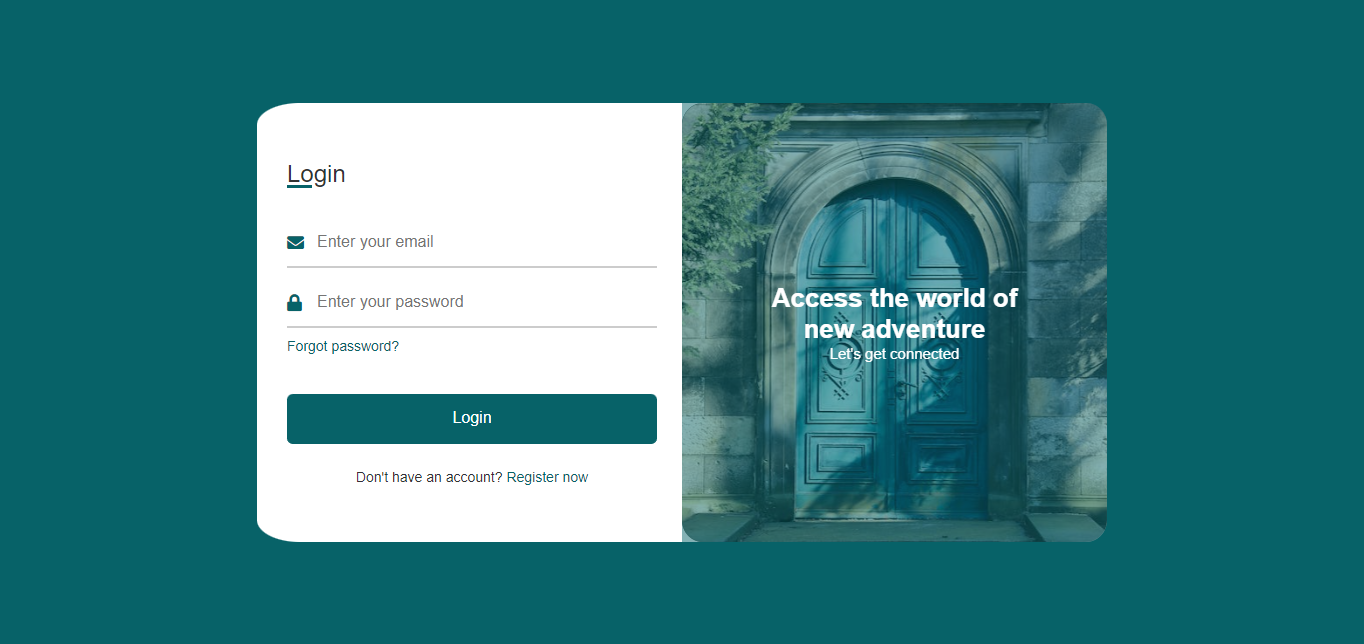 Foldable Login & Registration form
